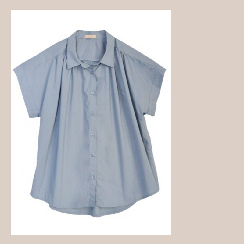 Harlyn Cap Sleeve Shirt - Blue