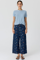 Dillon Tee - Blue / Chocolate