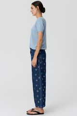 Dillon Tee - Blue / Chocolate