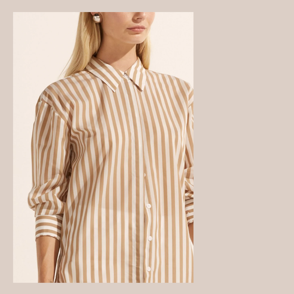 Agile Top - Flax Stripe