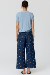 Dillon Tee - Blue / Chocolate