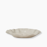 Chalk Ruffle Round Platter
