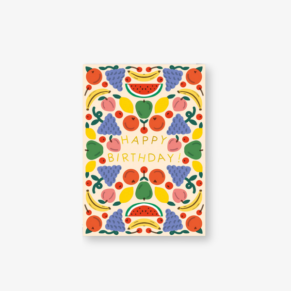 Card - Happy Birthday Fruit