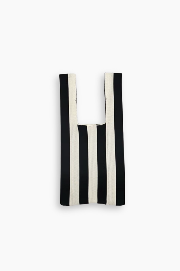 Knitted Bag - Black & White