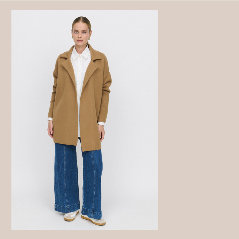 Olivia Jacket - Dark Camel