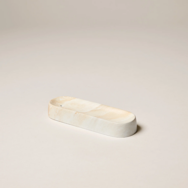 Ceramic Incense Holder - White