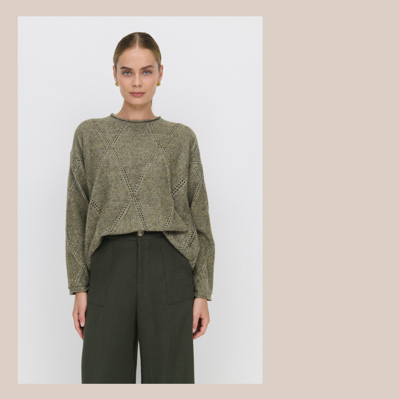 Abbey Knit - Light Khaki
