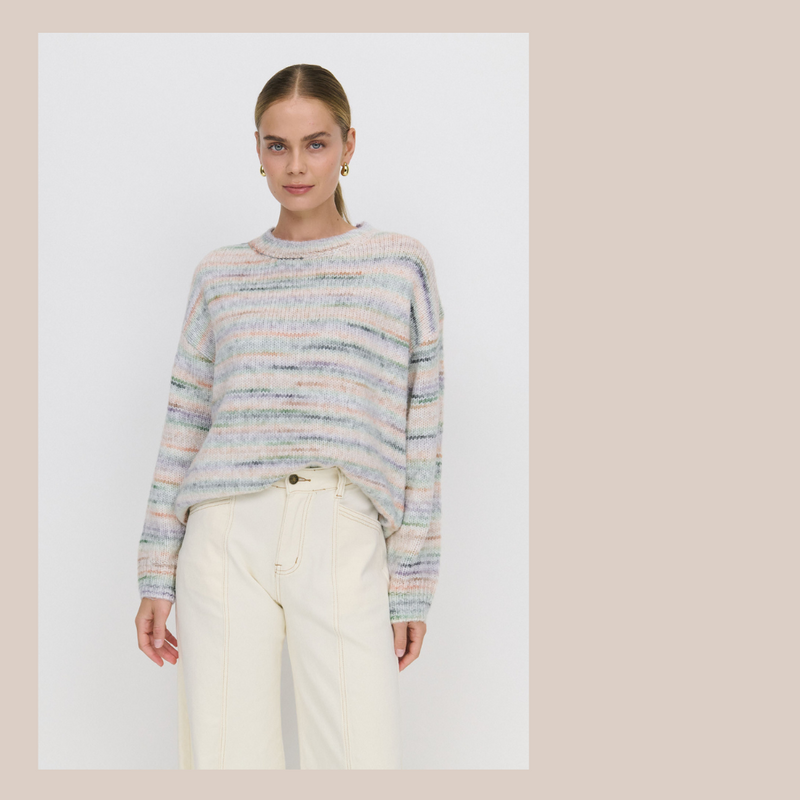 Rylan Knit - Rainbow Stripe
