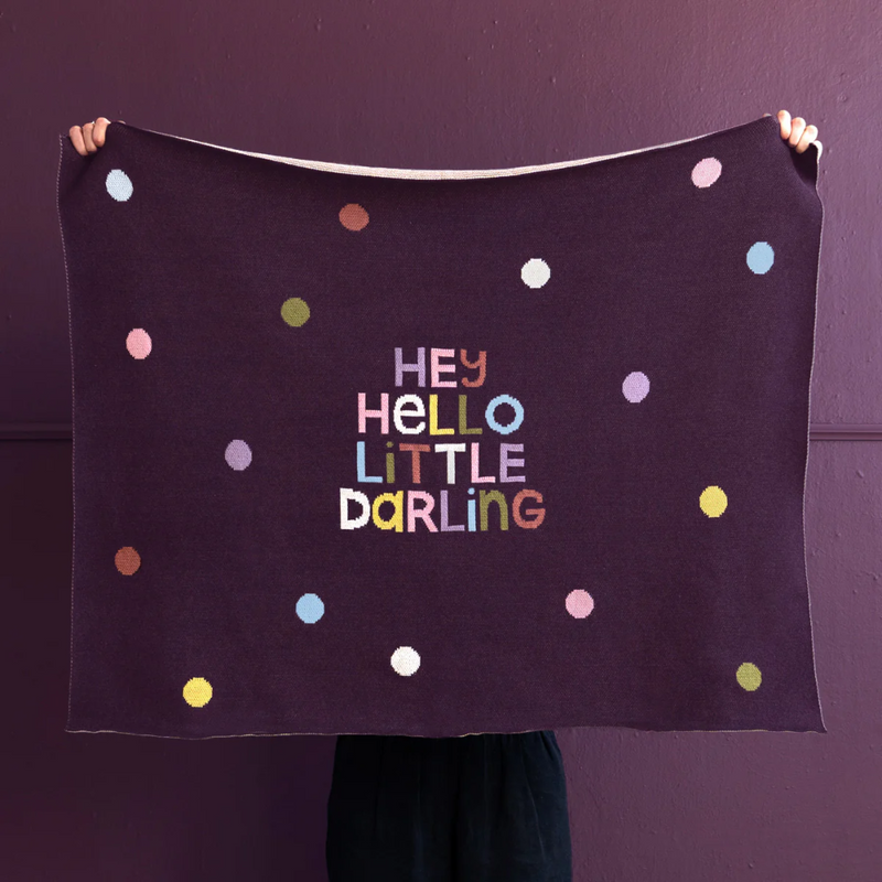 CASTLE Baby Throw - Hello Darling Colourful