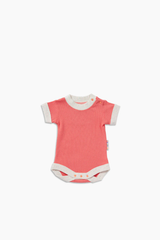 Organic Short Sleeve Body Suit - Watermelon