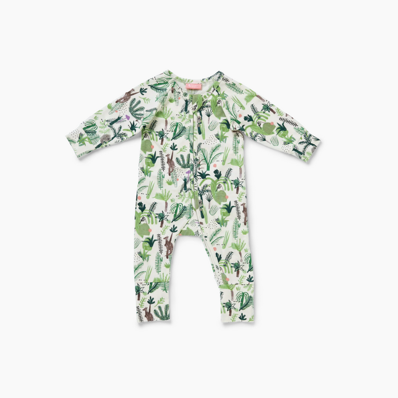 Long Sleeve Romper - Fern Gully