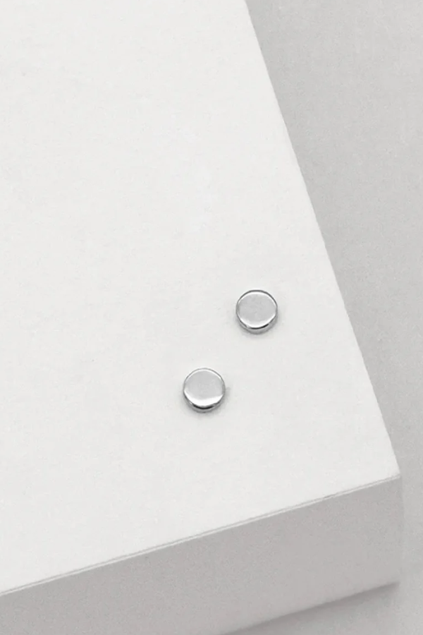 Dot Stud Earrings - Sterling Silver