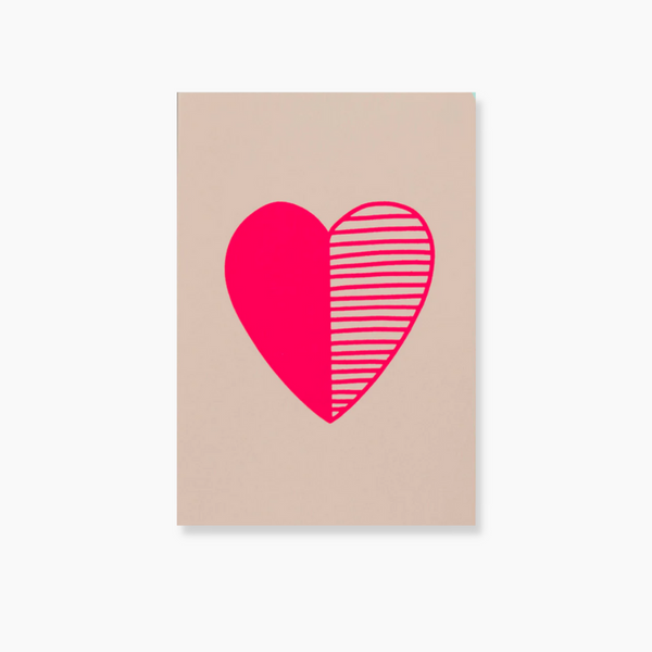 Stripey Heart Card