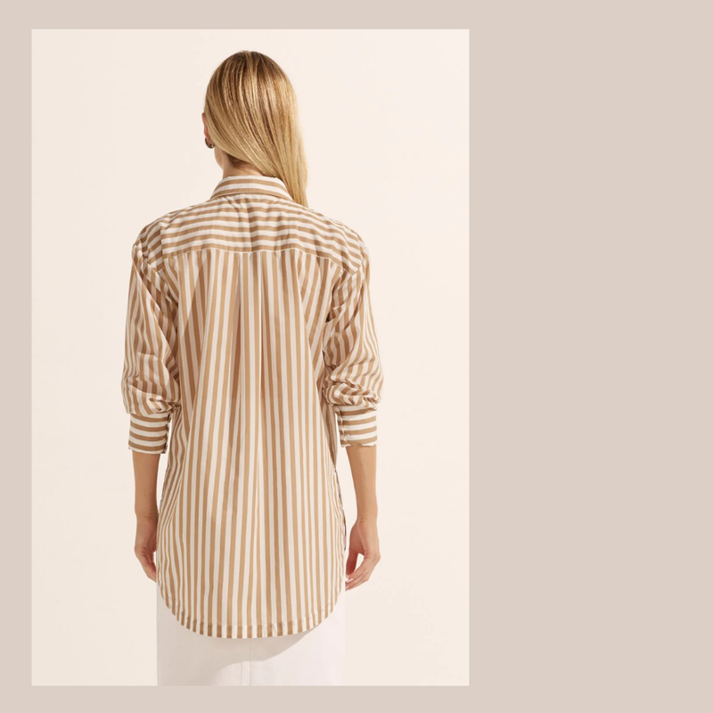 Agile Top - Flax Stripe