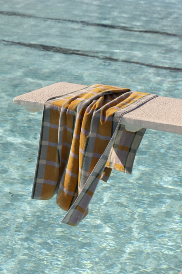 Cozumel Beach Towel - Satsuma & Multi