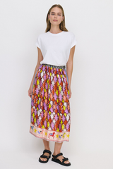 ME369 Alexa Printed Midi Skirt - Horse