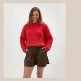 Fluffy Knit - Red
