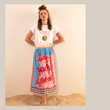 Alexa Printed Midi Skirt - Darling