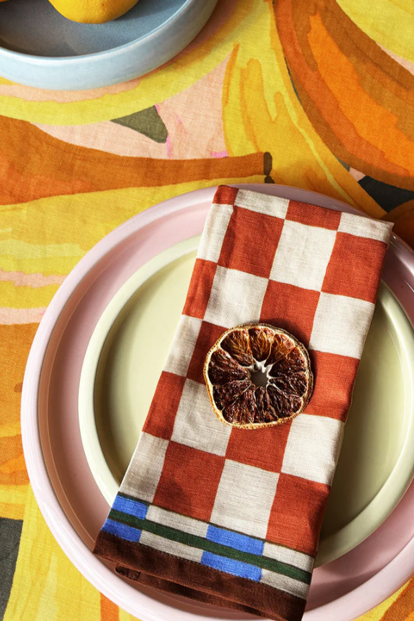 Napkin Set - Checkers