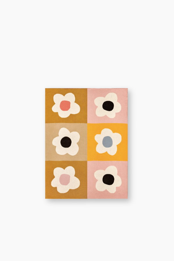 Baby Throw - Floral Block