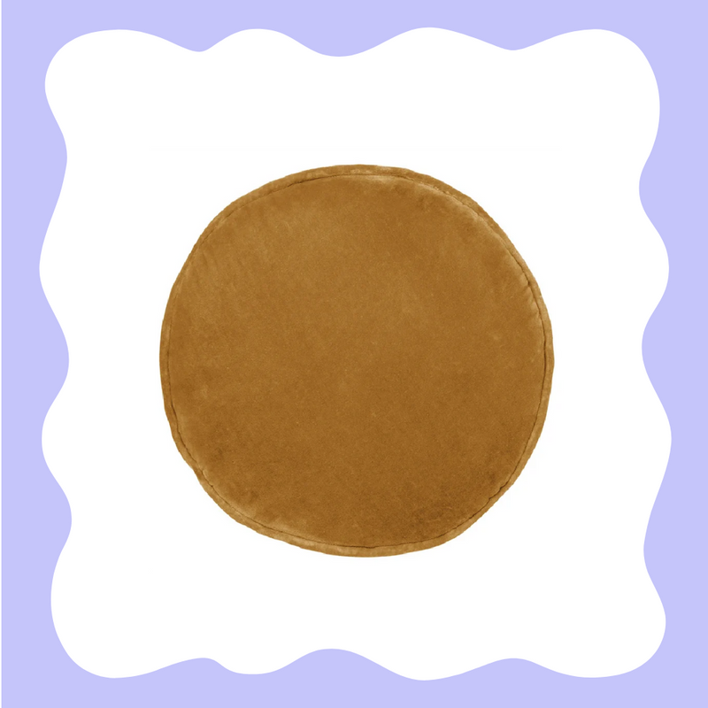 CASTLE Penny Round Cushion - Butterscotch