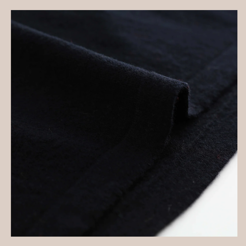 Bell Sleeve Crew Neck Sweater - Black