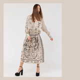Vanessa Printed Midi Skirt - Blossom
