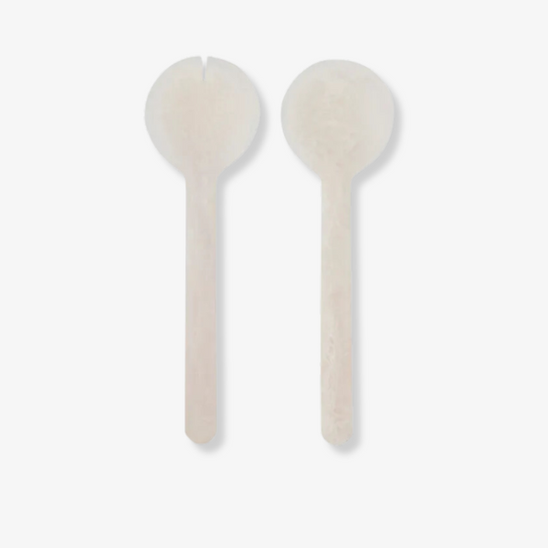 Resin Salad Servers 25.5cm - Nude