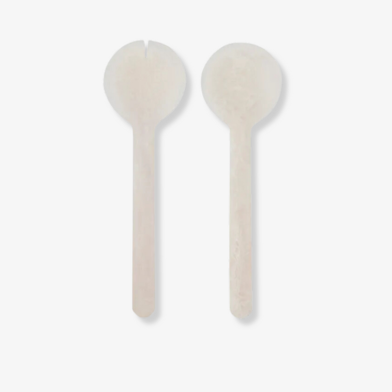 Resin Salad Servers 25.5cm - Nude