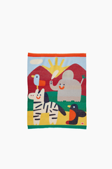 Fluffy Knit Blanket - Zoo Crew