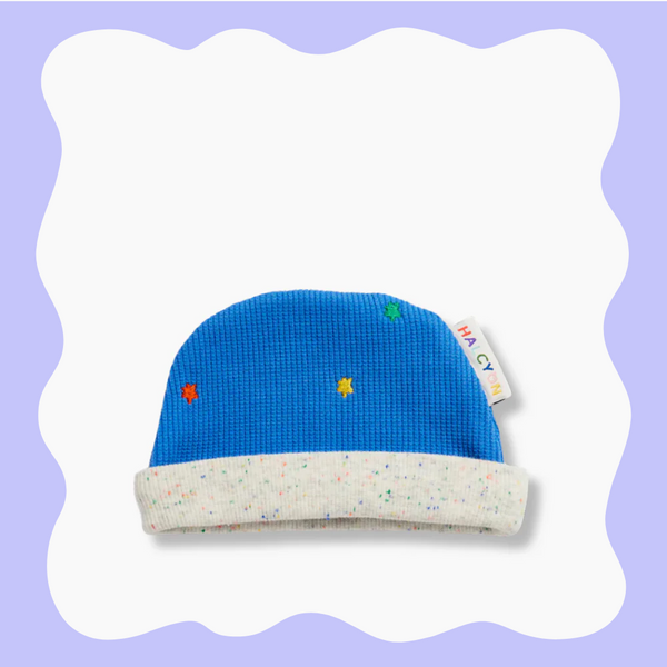 Organic Baby Hat - Ocean Blue