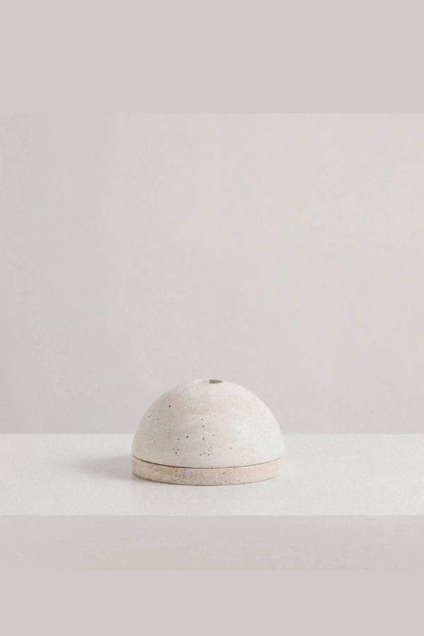 Horizon Incense Burner - Travertine
