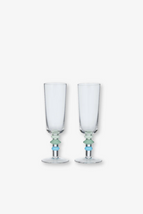 Fluted Glass - Azure