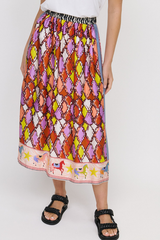 ME369 Alexa Printed Midi Skirt - Horse