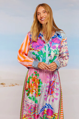 Elizabeth Printed Midi Skirt - Rangoli