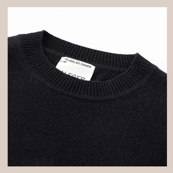 Oversized Crew Sweater - Black