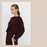 Lara Knitted Jumper - Plum