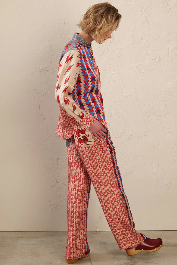 Marilyn Straight Leg Pant - Folk Pop