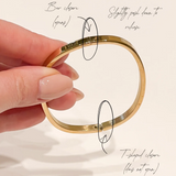 Dylan Bangle - Silver Clear
