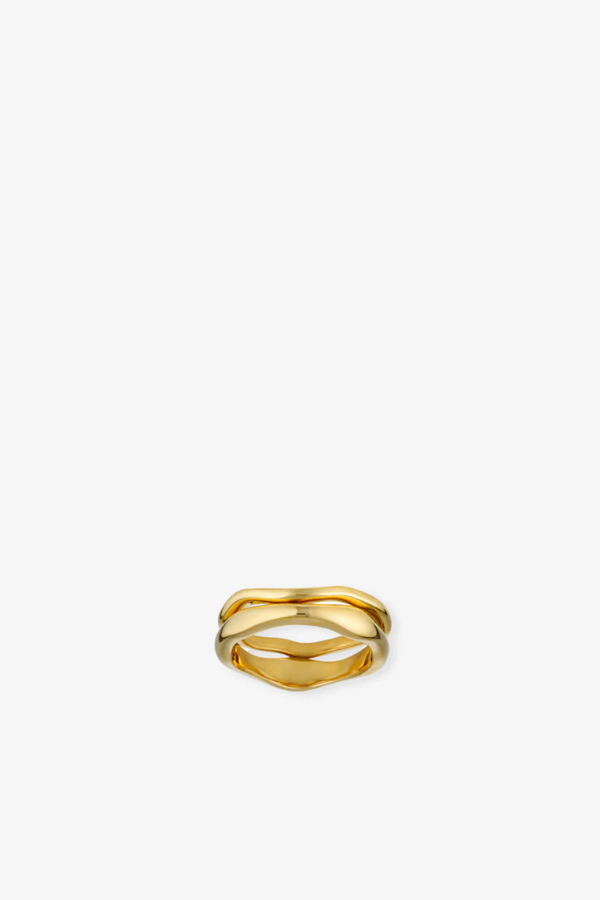 Wave Ring Set - Gold
