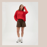 Fluffy Knit - Red
