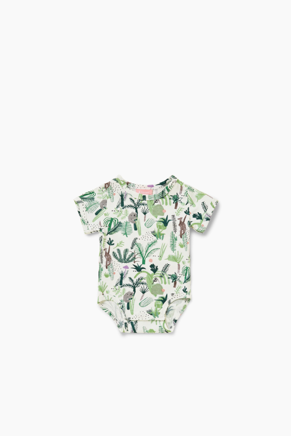 Short Sleeve Body Suit - Fern Gully