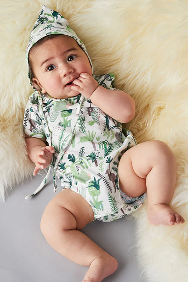 Short Sleeve Body Suit - Fern Gully