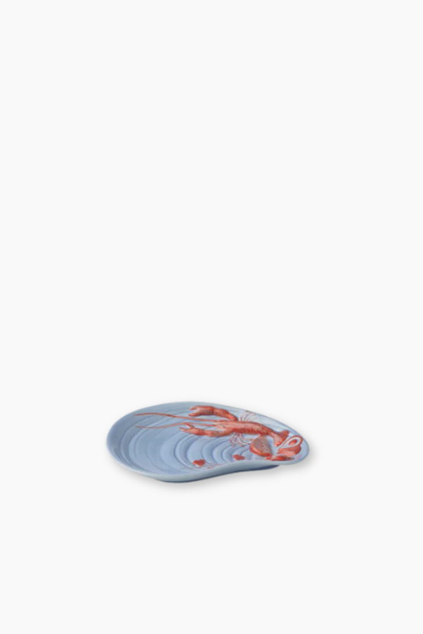 Small Ceramic Platter - Lobster Blue