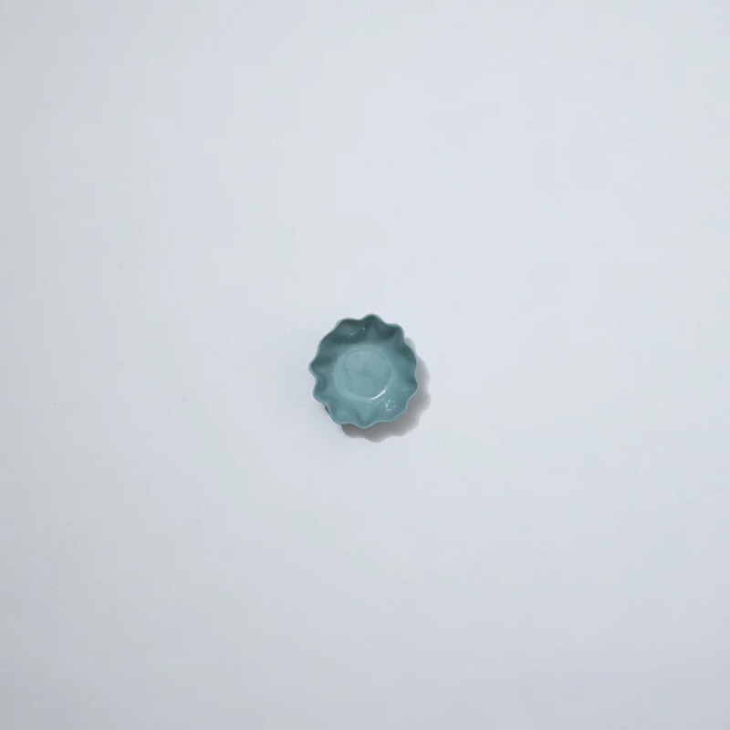 Light Blue Ruffle Bowl - Extra Small
