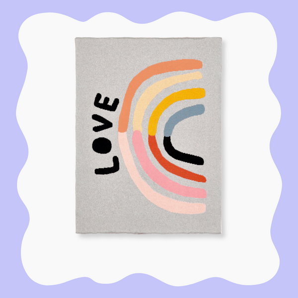 Castle Baby Throw - Little Love Rainbow