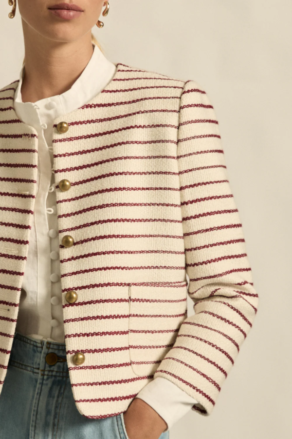 Dash Jacket - Crimson Stripe