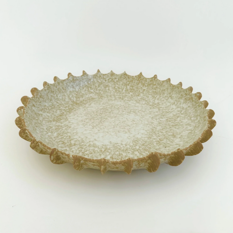 Glazed Ceramic Platter - 37cm x 6.5cm