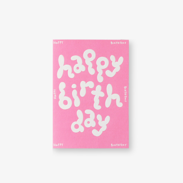 Card - Pink Happy Birthday