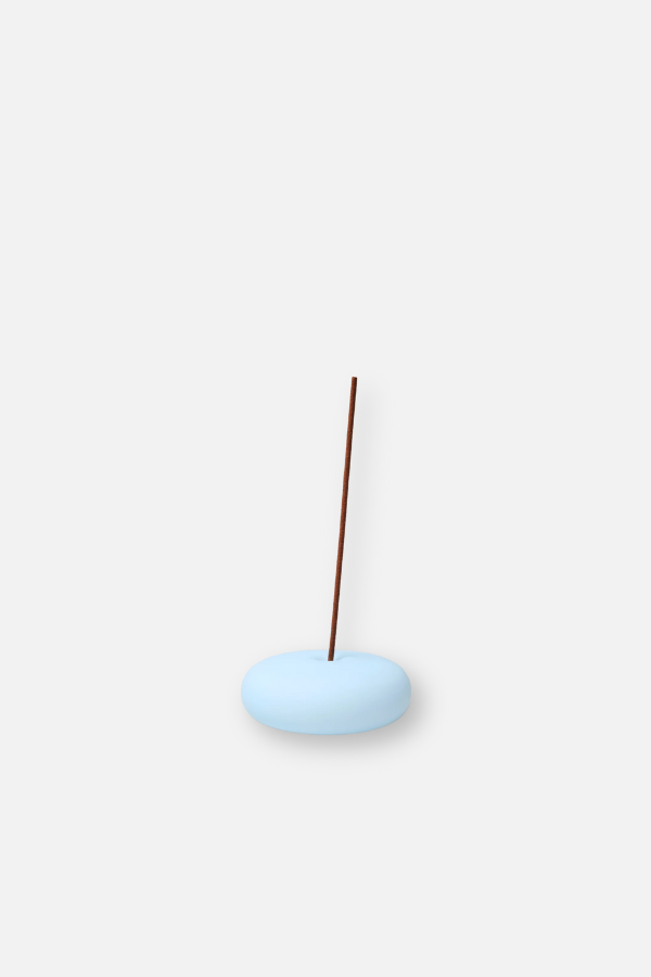 Frosted Glass Holder Small - Blue